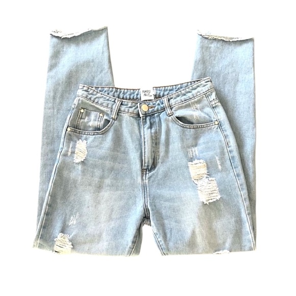 Women’s Princess Polly Distressed Jeans Zipper Ankle Size 6 - Picture 5 of 7